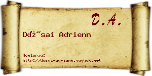 Dósai Adrienn névjegykártya